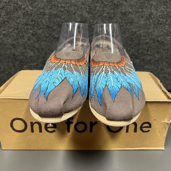 Toms Classic Alpargata “Feathers” Women’s Shoe Size 8.5 - Picture 3 of 12